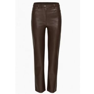 Aritzia Wilfred The Melina Vegan Faux Leather Pant in Rich Mocha Brown